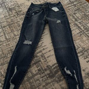 Refuge Dark Blue Skinny Jeans